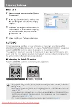 Preview for 62 page of Canon REALiS WUX5000 User'S Manual & Installation Manual