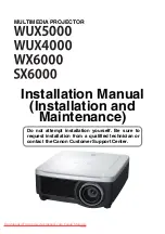 Предварительный просмотр 143 страницы Canon REALiS WUX5000 User'S Manual & Installation Manual