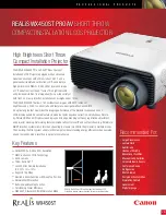 Preview for 1 page of Canon REALiS WX450ST Specifications