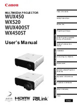 Canon REALiS WX450ST User Manual preview