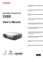 Canon ReallS SX80 User Manual preview