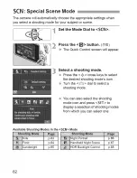 Preview for 62 page of Canon Rebel SL 1 EOS 100D Instruction Manual