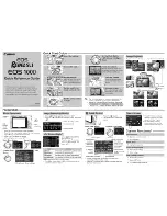 Предварительный просмотр 1 страницы Canon REBEL SL1 EOS 100D Quick Reference Manual