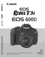 Предварительный просмотр 1 страницы Canon RebelT3i EOS 600D Instruction Manual