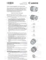 Предварительный просмотр 14 страницы Canon RF85/1.2 L USM Instructions Manual