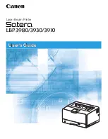 Canon Satera LBP-3910 User Manual предпросмотр