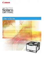 Предварительный просмотр 1 страницы Canon Satera LBP7700C User Manual