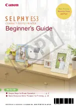 Preview for 1 page of Canon SELPHY CDI-E370-010 Beginner'S Manual