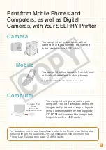 Preview for 9 page of Canon SELPHY CDI-E370-010 Beginner'S Manual