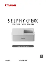 Canon SELPHY CP1500 Advanced User'S Manual предпросмотр