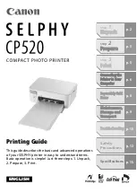 Canon Selphy CP520 Printing Manual предпросмотр