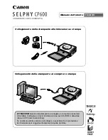 Предварительный просмотр 2 страницы Canon Selphy CP600 Manuale Dell'Utente