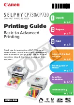 Canon Selphy CP720 Printing Manual предпросмотр