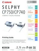 Preview for 1 page of Canon SELPHY CP740 Printing Manual