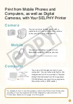 Предварительный просмотр 9 страницы Canon SELPHY ES30 Beginner'S Manual