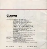 Предварительный просмотр 24 страницы Canon Servo EE Finder Instructions Manual