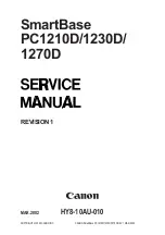 Предварительный просмотр 1 страницы Canon SmartBase 1210D Service Manual