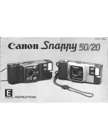 Предварительный просмотр 1 страницы Canon Snappy 50/20 Instructions Manual