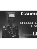 Preview for 1 page of Canon Speedlite 177 A Instructions Manual