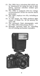 Preview for 5 page of Canon Speedlite 199 A Instructions Manual