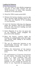 Preview for 14 page of Canon Speedlite 199 A Instructions Manual