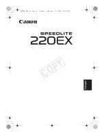 Preview for 18 page of Canon SPEEDLITE 220EX Instruction Manual