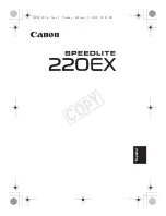 Preview for 34 page of Canon SPEEDLITE 220EX Instruction Manual