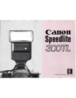 Предварительный просмотр 1 страницы Canon Speedlite 300 TL Instructions Manual