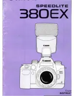 Canon Speedlite 380EX Instructions Manual preview