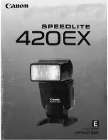 Canon Speedlite 420EX Instruction Manual preview