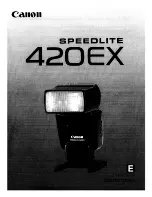 Canon Speedlite 420EX Instructions Manual preview
