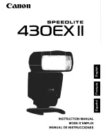 Предварительный просмотр 1 страницы Canon Speedlite 430EX II Instruction Manual