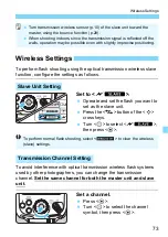 Preview for 73 page of Canon Speedlite 430EXIII-RT Instruction Manual