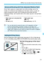 Preview for 77 page of Canon Speedlite 430EXIII-RT Instruction Manual