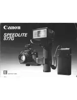 Canon Speedlite 577 G Instructions Manual preview