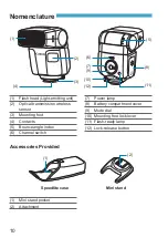 Preview for 10 page of Canon Speedlite EL-100 User Manual