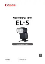 Canon Speedlite EL-5 Advanced User'S Manual preview