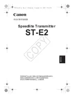 Предварительный просмотр 20 страницы Canon Speedlite Transmitter ST-E2 Instruction Manual