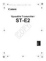 Preview for 38 page of Canon Speedlite Transmitter ST-E2 Instruction Manual