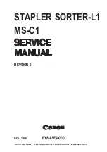 Canon STAPLER SORTER-L1/MS-C1 Service Manual preview