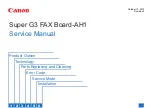 Canon Super G3 FAX Board-AH1 Service Manual preview