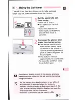 Preview for 23 page of Canon Sure Shot 105 Zoom - Zoom Instructions Manual