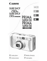 Canon Sure shot 130 u caption Instructions Manual preview