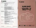 Preview for 2 page of Canon Sure Shot WP-1 Instructions Manual