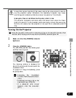 Preview for 27 page of Canon SX50 - REALiS SXGA+ LCOS Projector User Manual