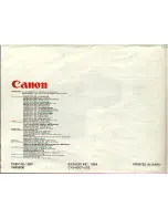 Preview for 76 page of Canon T 70 Instructions Manual