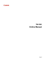 Canon TM-5300 Online Manual предпросмотр