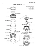 Предварительный просмотр 2 страницы Canon TS-E 45mm 1:2.8 Parts Catalog