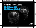 Предварительный просмотр 1 страницы Canon TS-E17MM F/4L Instructions Manual