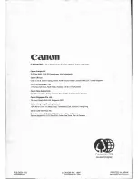 Предварительный просмотр 42 страницы Canon UC 100 Instruction Manual